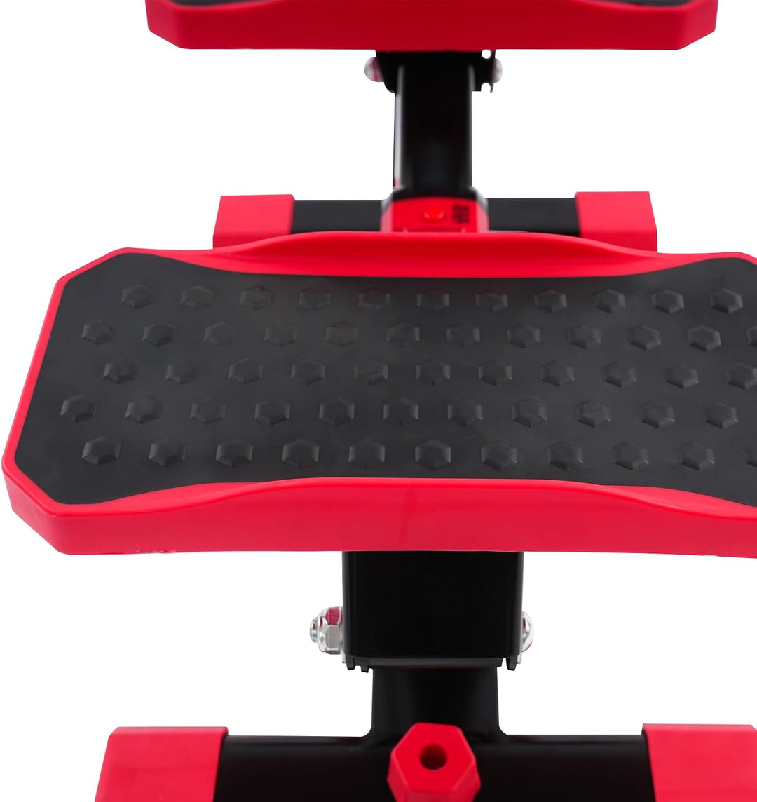 Pedaltrainer mit LCD-Display, Arm- und Beintrainer mit Zugseilen, kompakt | Noppenpedale und ergonom