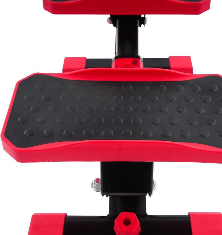 Pedaltrainer mit LCD-Display, Arm- und Beintrainer mit Zugseilen, kompakt | Noppenpedale und ergonom