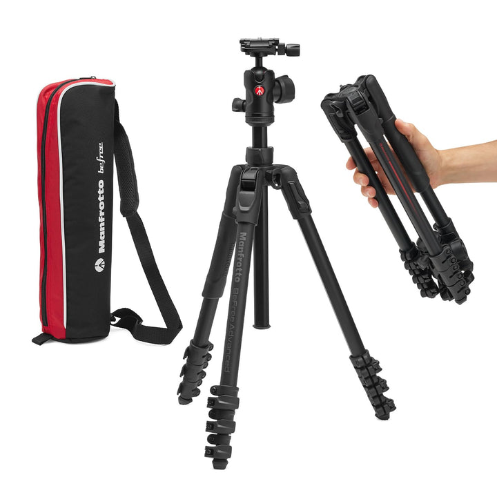 Manfrotto Befree Advanced AS, Camera Tripod, Lever Lock, Compatible with Arca-Swiss, Portable, Compa