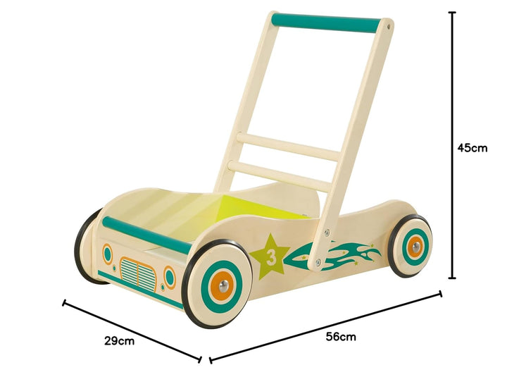 roba Lauflernwagen für Babys - Lauflernhilfe mit Bremse - als Puppenwagen nutzbar - für Mädchen & Ju