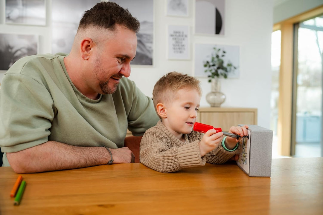 fischertechnik Fischer for Kids Starter-Box 579434 – Spielwerkzeug mit Duo Kid Dübeln, Schraubendreh