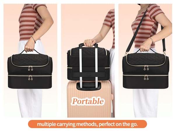 Nagellackaufbewahrung, Doppelschicht Nagellack Organizer Tasche Reise Nagellack Aufbewahrungsbox für