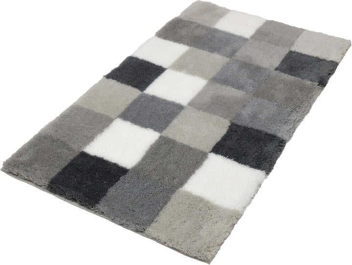 Kleine Wolke Caro Badteppich, Mikrofaser, Flanell, 1 cm cm, 60 x 105 cm Flanell 60 x 105 cm, Flanell