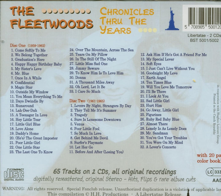Chronicles Thru the Years, Audio-CD
