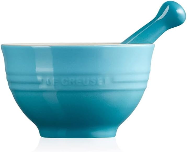 Le Creuset Mörser aus Steinzeug, 360 g, 300 ml, Karibik, 81209301700003, Karibik