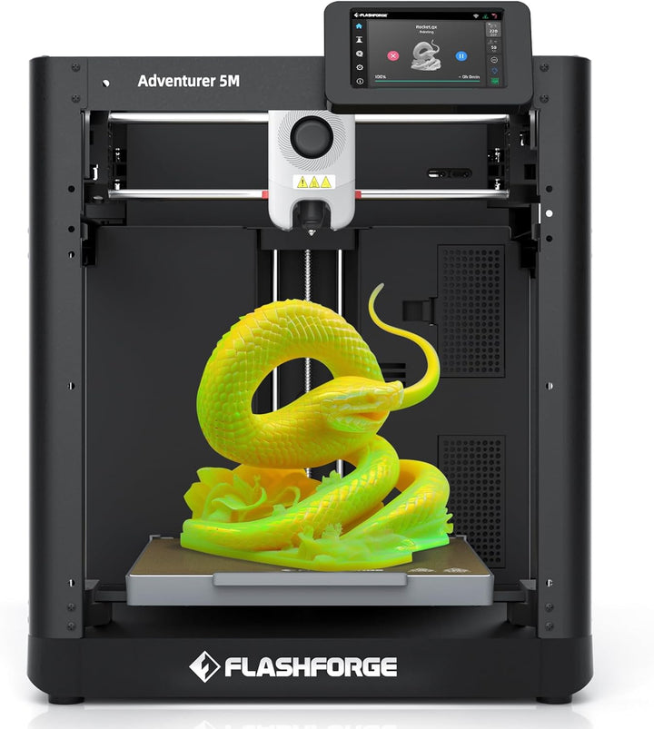 FLASHFORGE Adventurer 5M 3D-Drucker,600mm/s Hochgeschwindigkeitsdruck,12X Schneller mit automatische