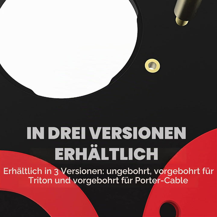 Kreg Tool Präzisions-Frästisch-Einsatzplatte mit Level-Loc Ringen (nicht vorgebohrt) (PRS4038)