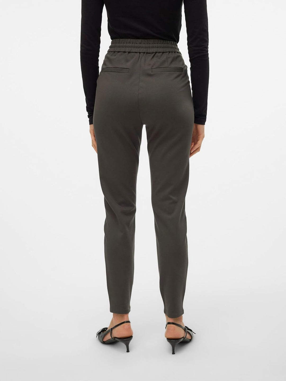 Vero Moda Female Hose VMEVA Mittlere Taille Hose XXS / 28L Peat, XXS / 28L Peat