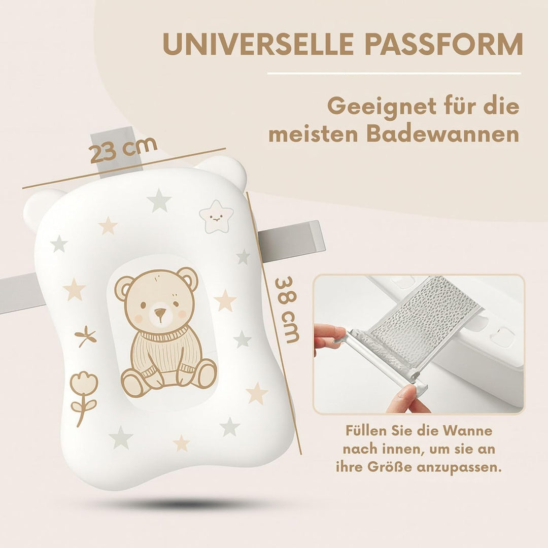 Baby Badewanneneinsatz – Baby Badewannenkissen für Badewanne - Babywanne Einsatz &amp; Badewannensitz ab