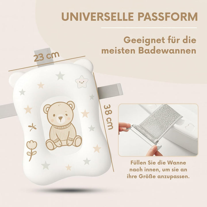 Baby Badewanneneinsatz – Baby Badewannenkissen für Badewanne - Babywanne Einsatz &amp; Badewannensitz ab