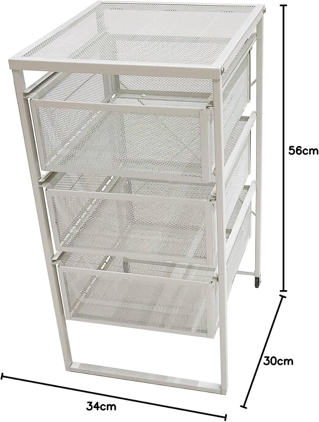 IKEA LENNART Schubladenelement in weiss; mit Rollen
