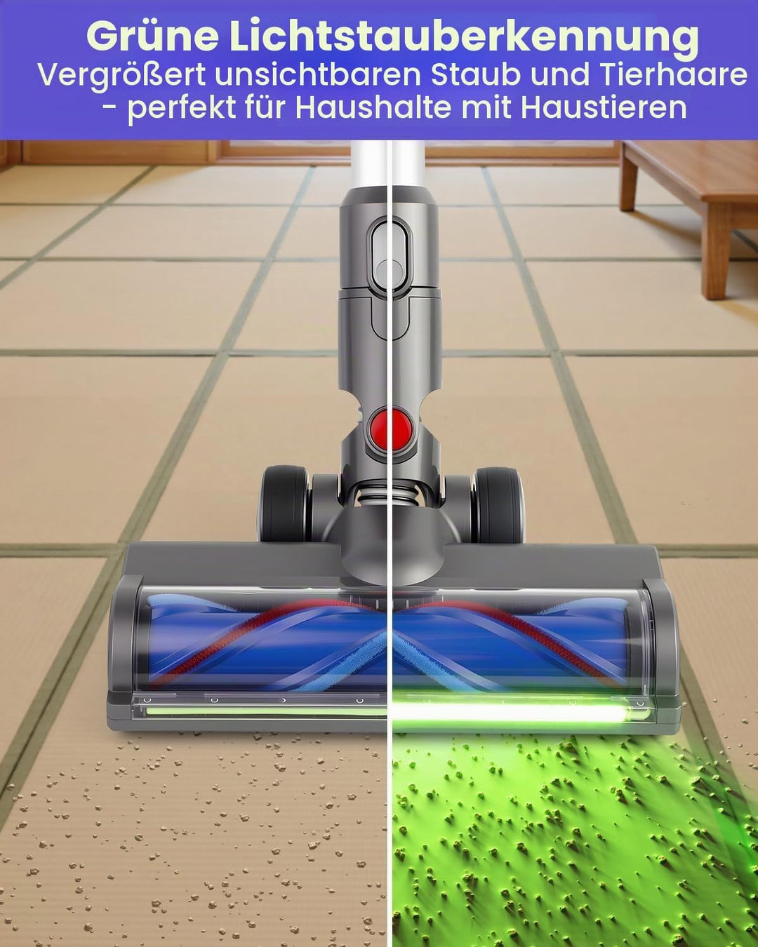 Bürste kompatibel für Dyson V6 Animal, V6 Fluffy, DC58 DC59 DC61 DC62 DC72 Staubsauger, Zubehör für