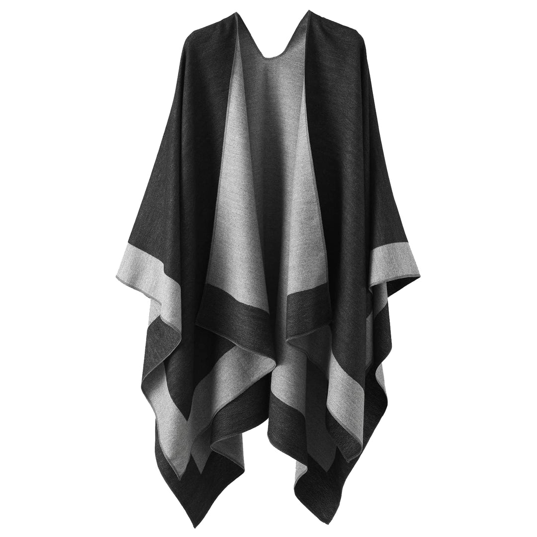 colornival Poncho Damen Winter Warm Elegant Poncho Decke Poncho Cape Strick Poncho Mantel Winter Pon