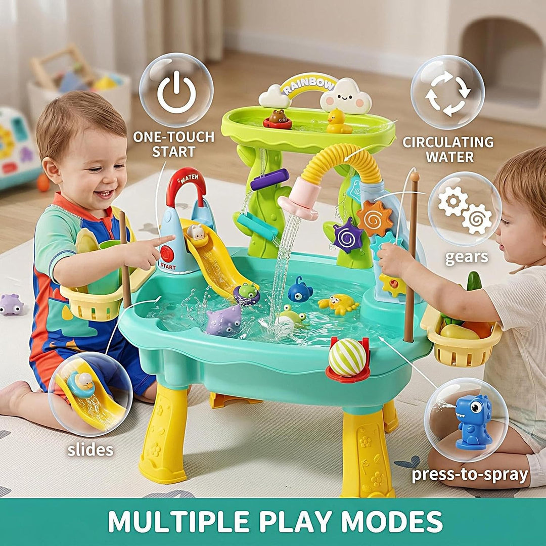 Generisch Kinder Wassertisch Elefanten-Design Sensorik-Waschbeckenspielzeug | Spielspüle Mit Fliesse
