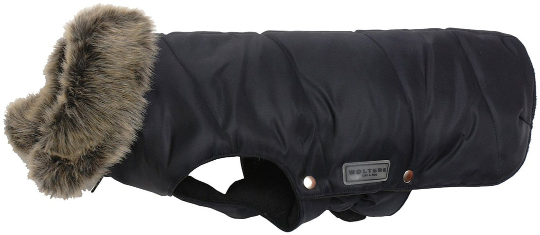 Wolters Cat&Dog 49957 Parka mit Fellkragen 65 cm, schwarz 65 schwarz, 65 schwarz