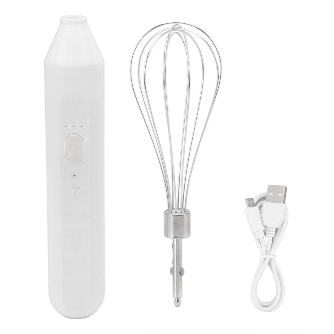 TOPINCN Elektrischer Handmixer, Wiederaufladbarer Handmixer, Schneebesen-Set, Kabellose Handküchenma