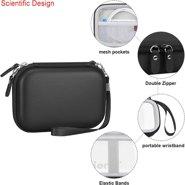 Elonbo Tragetasche für Liene 2x3 Fotodrucker, Tragbarer Instant-Drucker Reisehalter, Mini-Bild-Druck