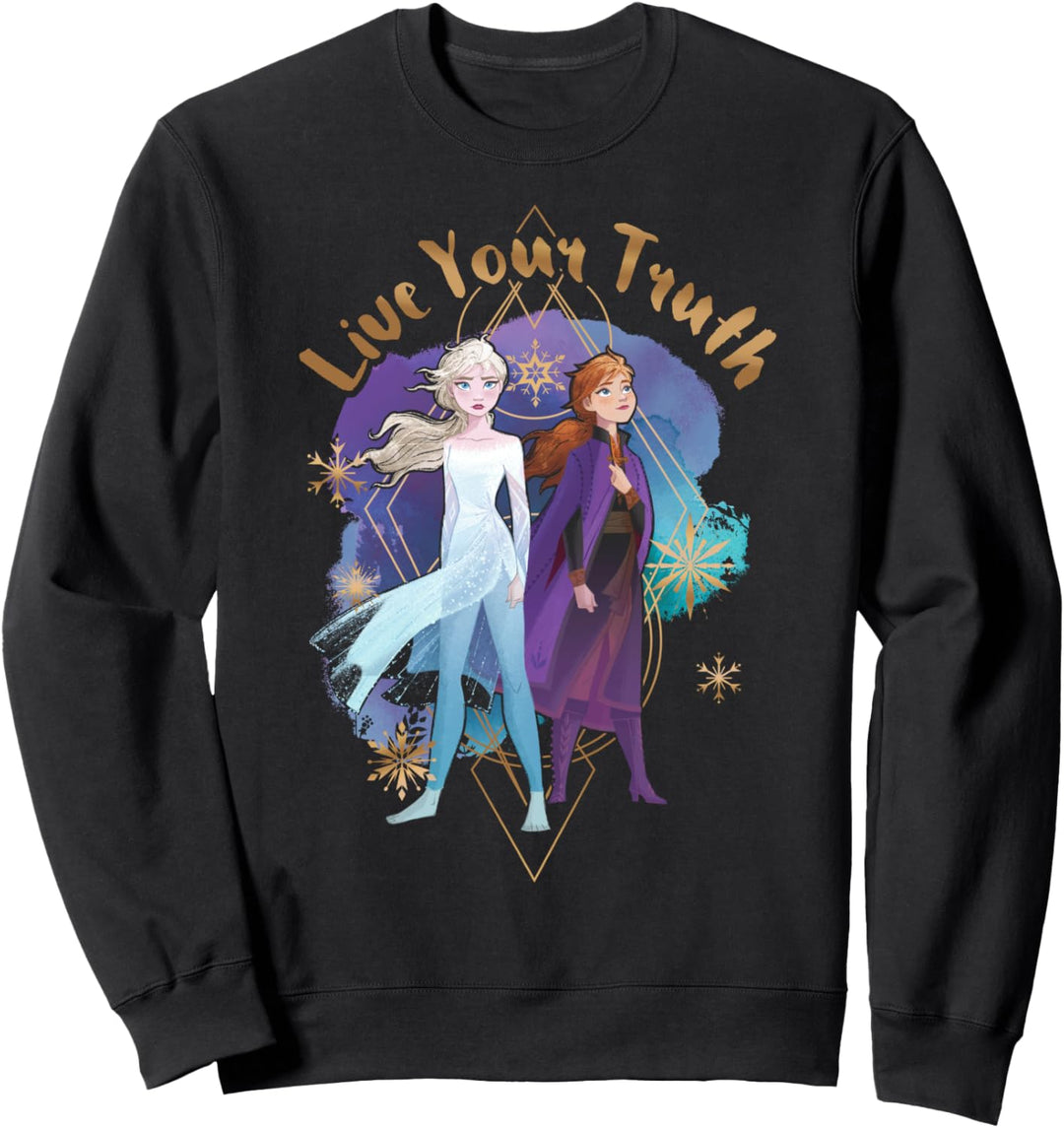 Disney Frozen 2 Anna & Elsa Live Your Truth Portrait Sweatshirt