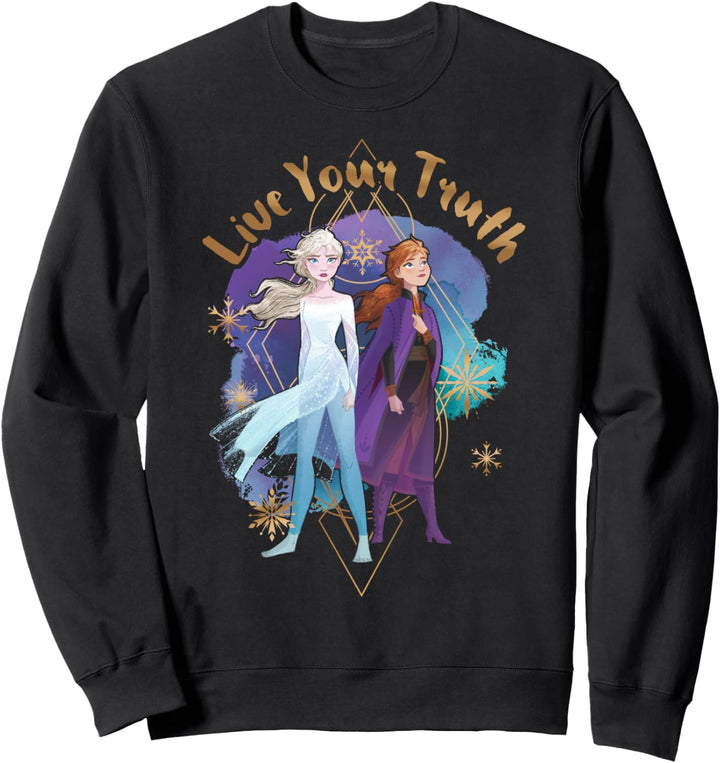 Disney Frozen 2 Anna & Elsa Live Your Truth Portrait Sweatshirt