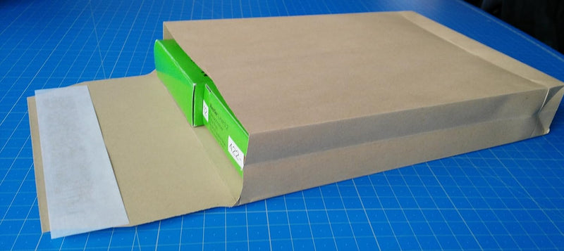 250 Faltentaschen Versandtaschen DIN B5 176 x 250 x 40 mm braun 120 g/m²