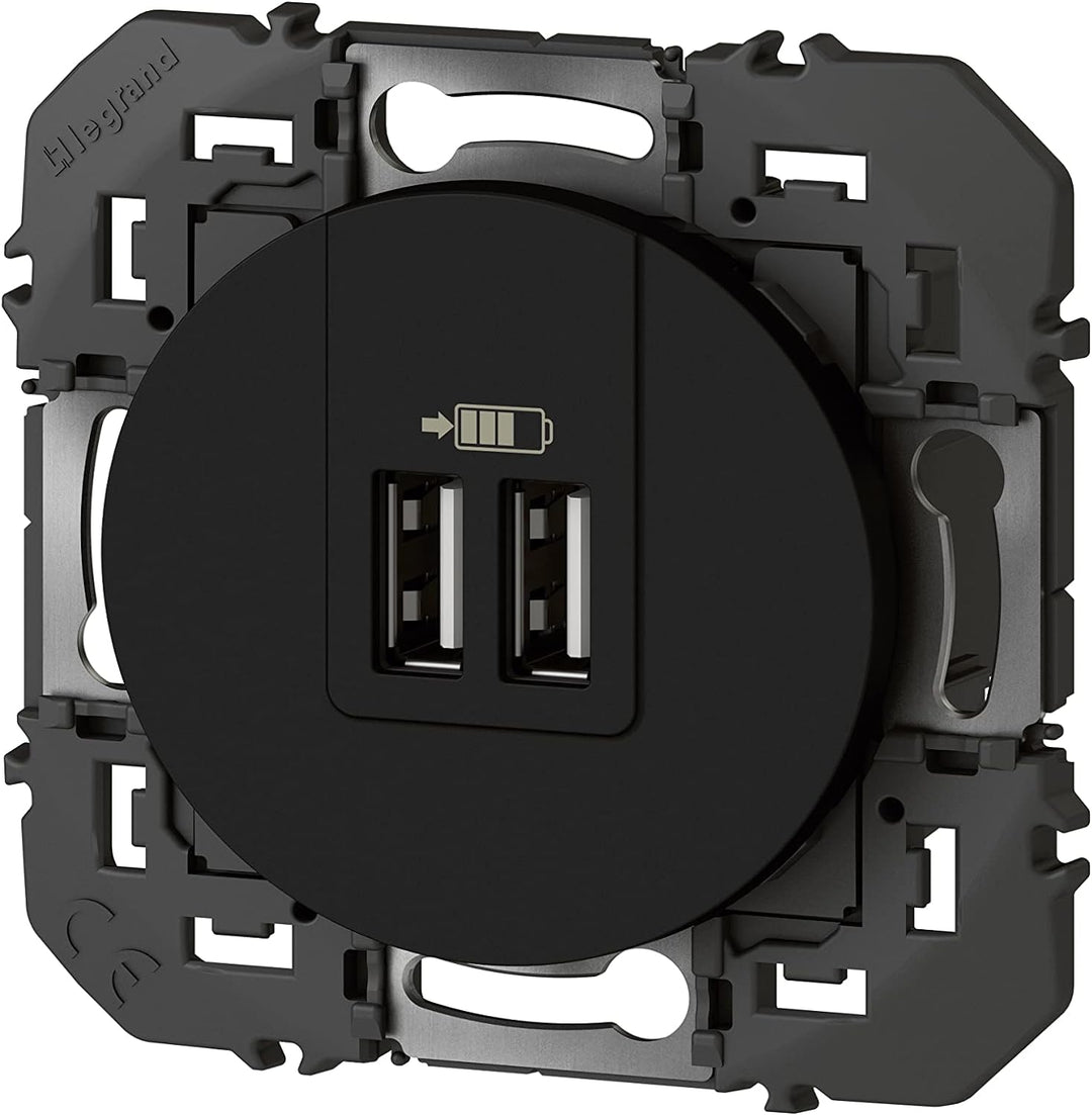 Legrand 095287 Typea Dooxie, 2,4 A, Schwarz