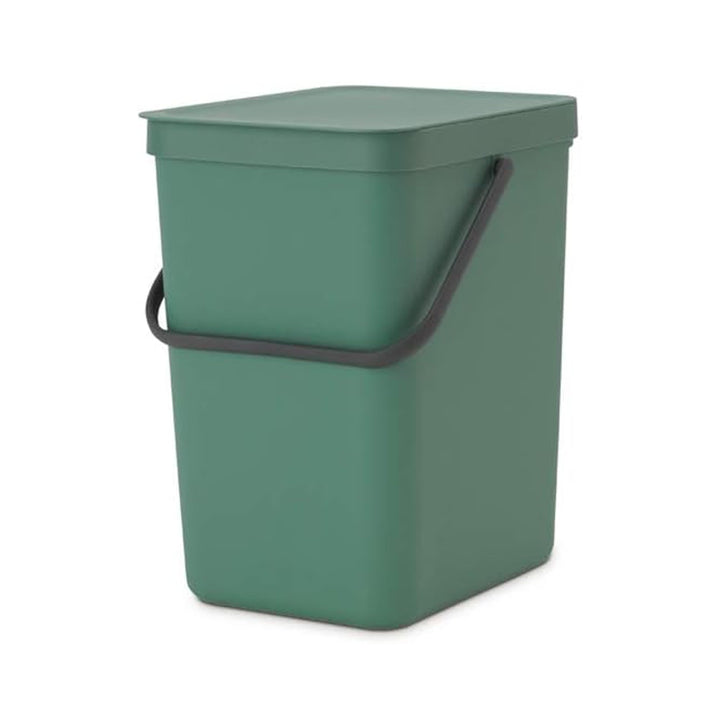 Brabantia Sort &amp; Go Mülleimer, Kunststoff, Tannengrün, 25L Fir Green 25 Liter Mülleimer, Fir Green 2
