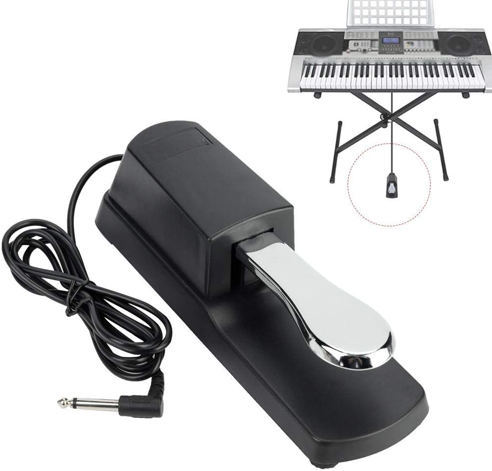 Elektronisches Klavier-Pedal, universell tragbar, elektronische Tastatur, Sustain Pedal für digitale