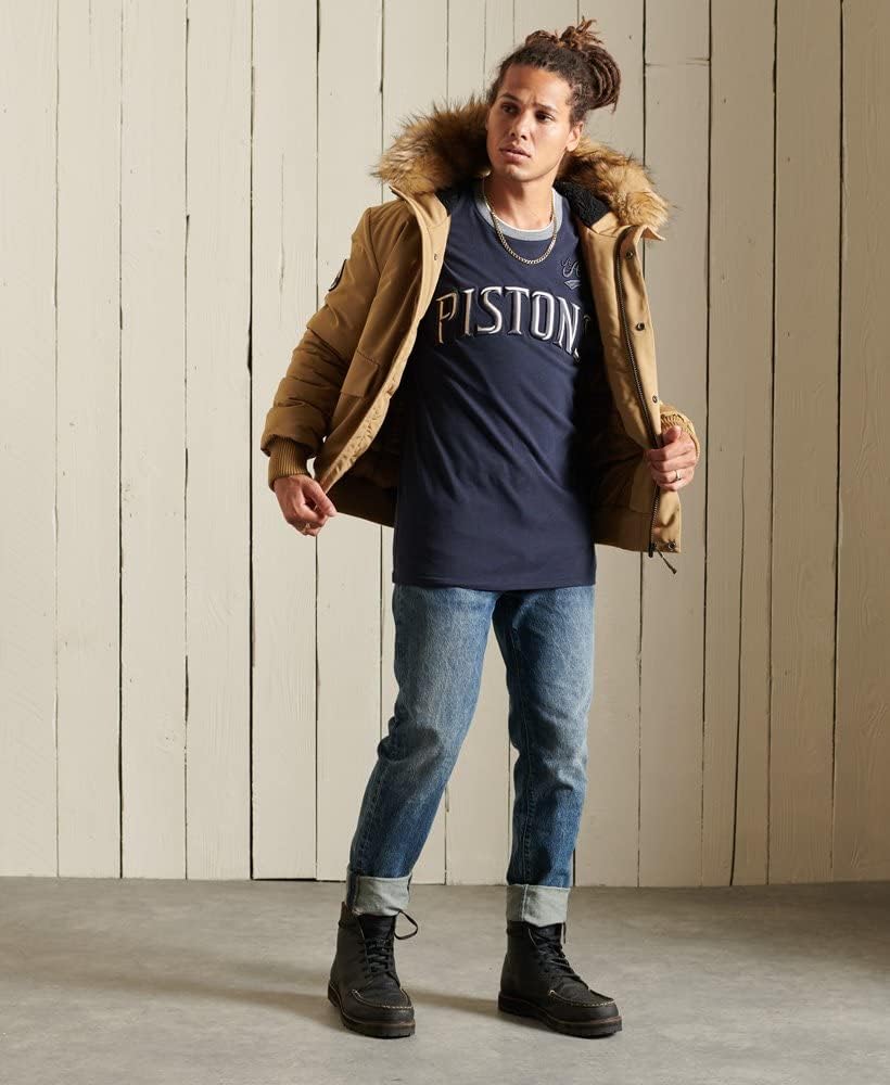 Superdry Herren Everest Bomberjacke S Kamel, S Kamel