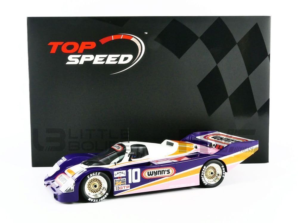TOP SPEED TS0333 Miniaturauto aus der Kollektion, Violett/Weiss/Orange