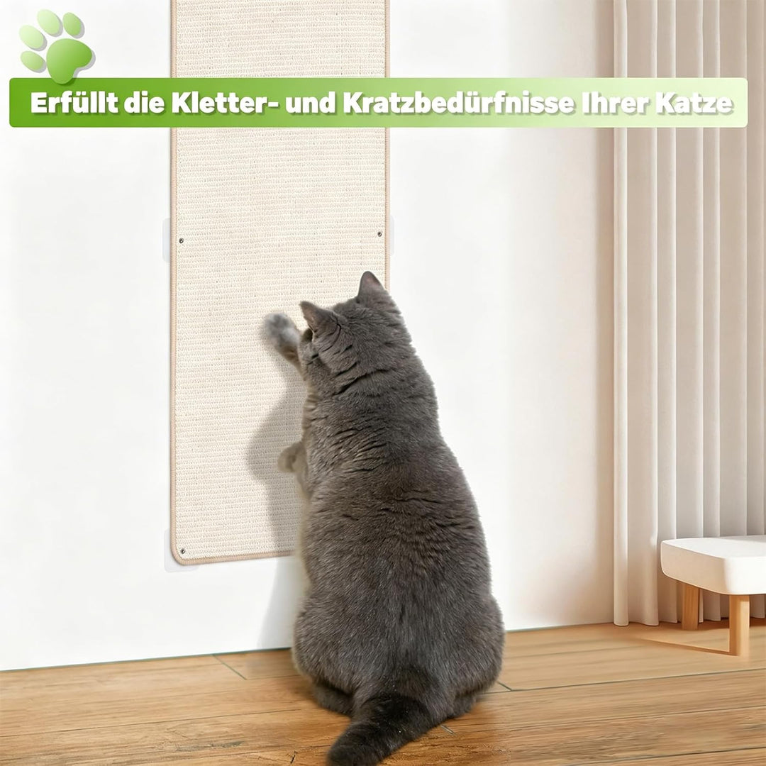 1 Stück Kratzmatte Katze 40x200CM Kratzbretter Natürliche Sisal Kratzmatte Katzenkratzmatte Kratzsch
