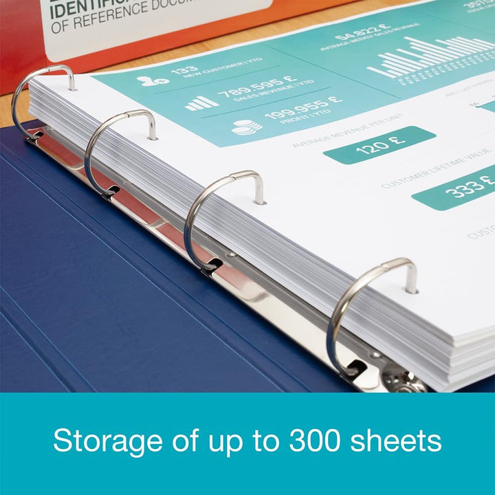 ELBA VISION 55 mm A3 Landschaft 4-Ring-Binder – Schwarz