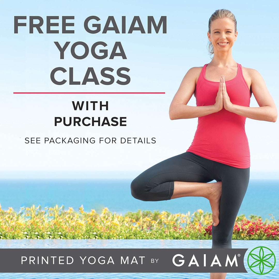 Gaiam Yogamatten Two-Sided Solid Yoga Mat Bohemian Rose, Bohemian Rose