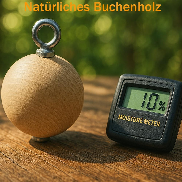 Griffbälle für Klimmzüge，Holz Klimmzugbälle，Trainingsset mit Klettergriffen，Armkrafttrainer，Griffkra