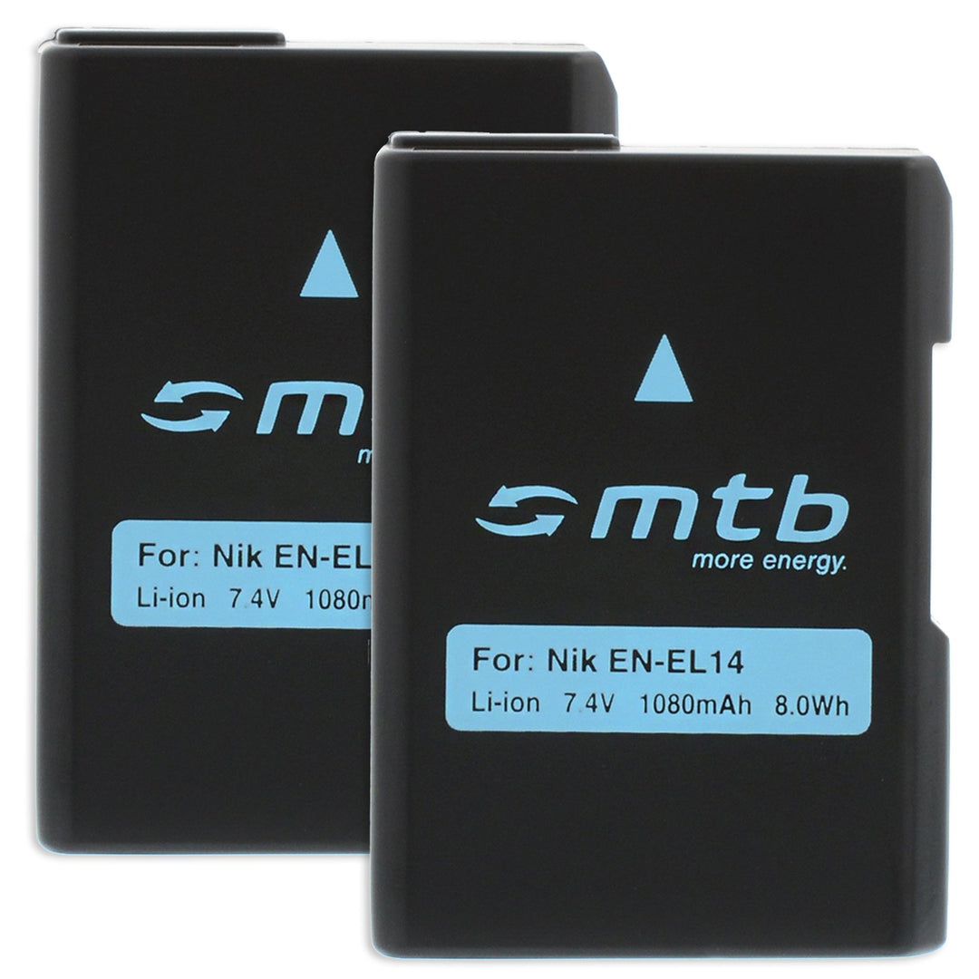 2X Akku EN-EL14 für Nikon Df, D3100, D3200, D5100, D5200, D5300, P7000, P7100, P7700, P7800 -INFOCHI