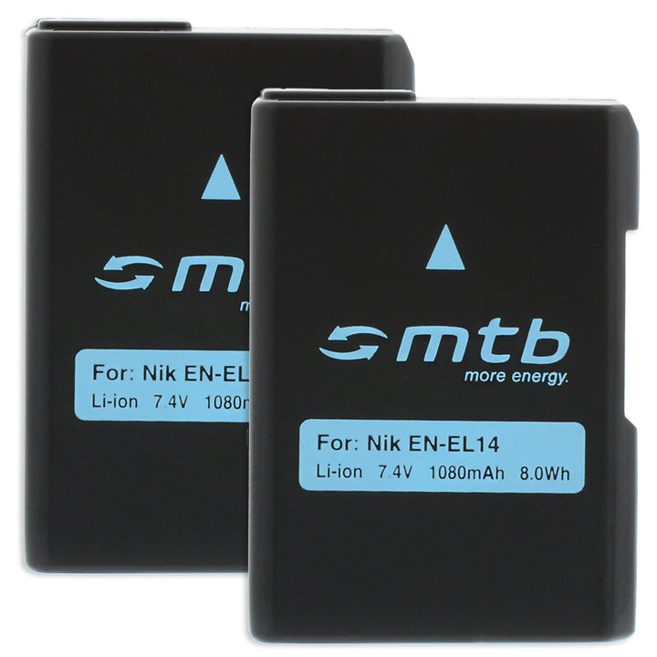 2X Akku EN-EL14 für Nikon Df, D3100, D3200, D5100, D5200, D5300, P7000, P7100, P7700, P7800 -INFOCHI