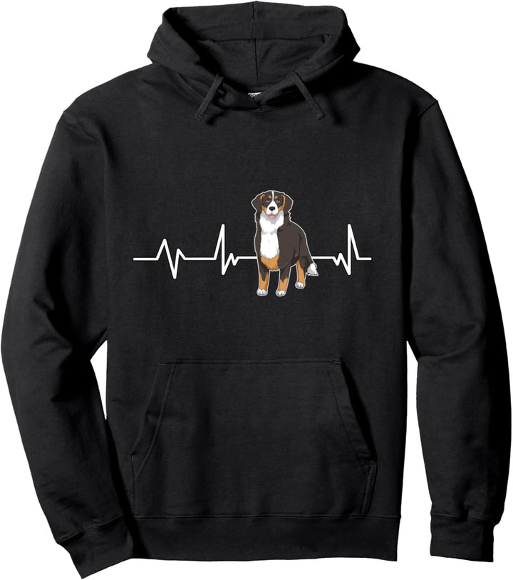 Berner Sennenhund Herzschlag Hund Geschenk Berner Sennenhund Pullover Hoodie