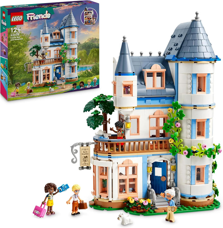 Lego Friends Burg mit Ferienunterkunft, Hotel-Spielset für Kinder und Teenager ab 12 Jahren mit 4 Sp