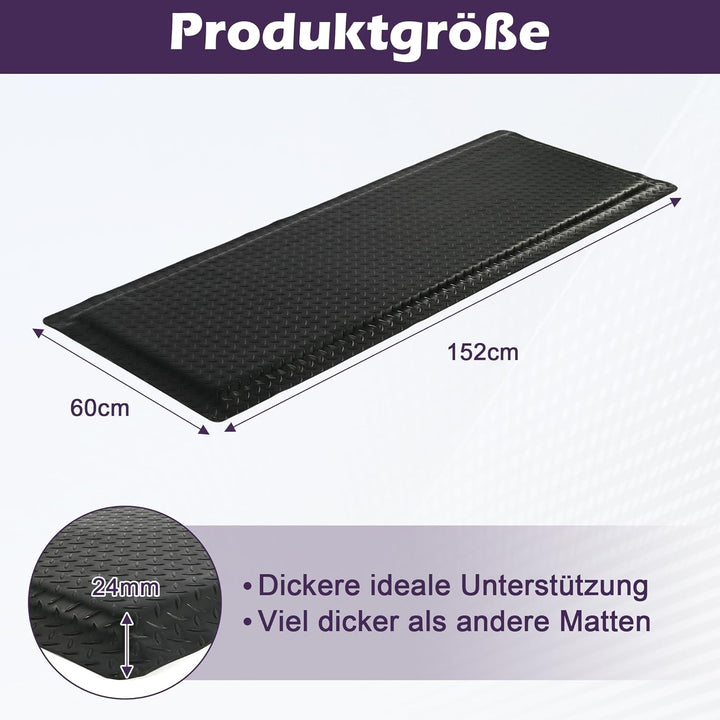 bimiti Anti Ermüdungsmatte für Steharbeitsplätze, Ergonomische Arbeitsplatzmatte für gesundes, 60 x