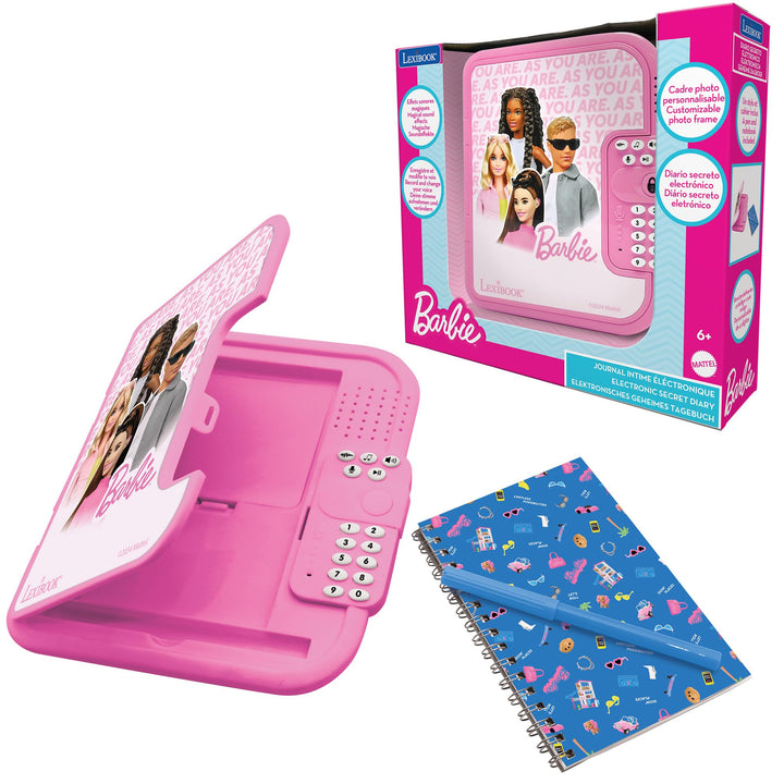 Lexibook, Barbie: Barbie elektronisches Tagebuch mit Stift und Notizbuch inklusive, interaktiv, pass