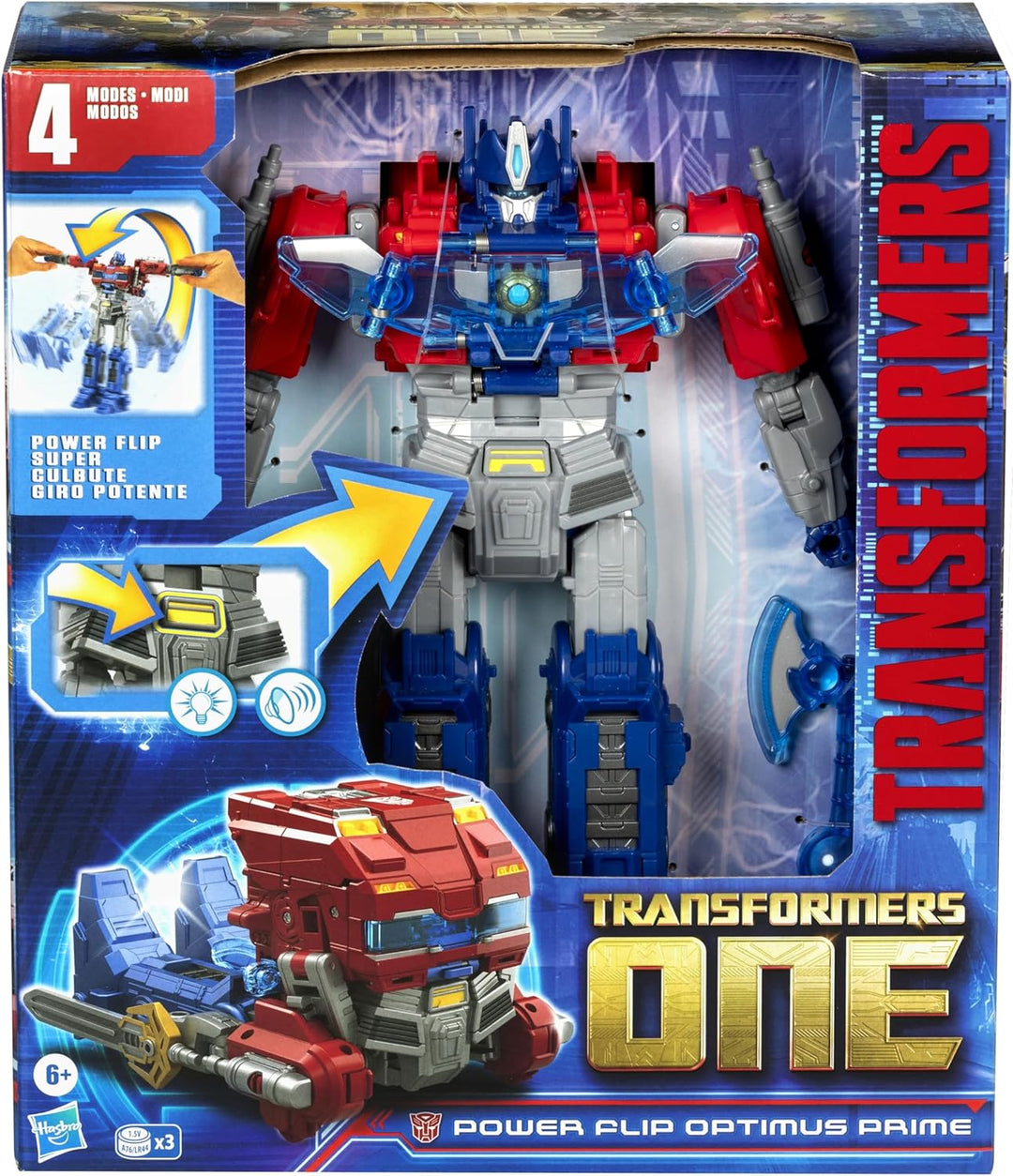 Transformers One Power Flip Optimus Prime (Orion Pax) interaktive Action-Figur