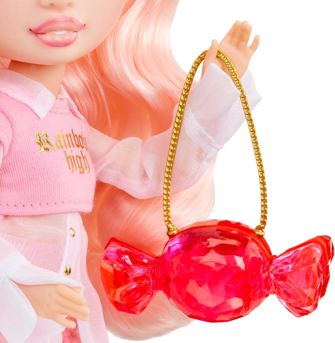 Rainbow High Creative Crystals Bella - Pinkfarbene 28 cm Modepuppe mit Make It Kit für Kristall-Acce
