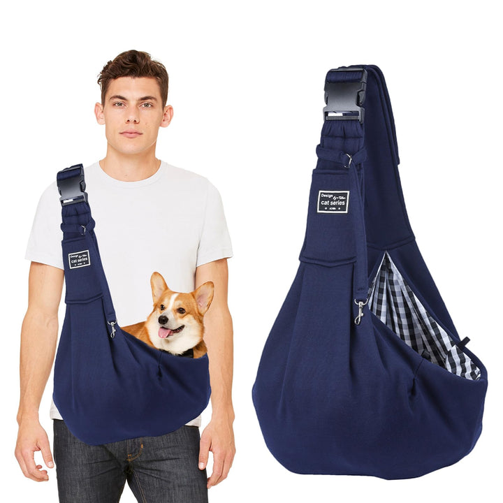 PETCUTE Hundetragetasche Bis 7.5 kg,Verstellbar Sicherer Tragegurt Transporttasche für Hunde mit Fro