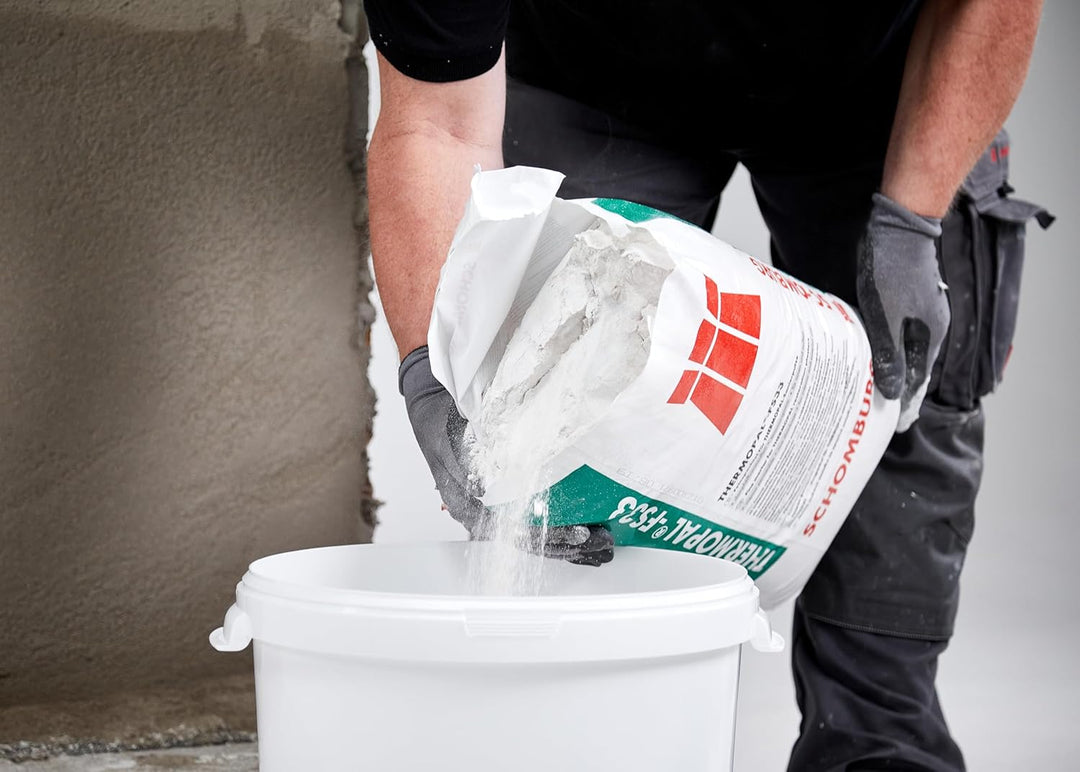 SCHOMBURG THERMOPAL-FS33 Feinspachtel - Mineralischer Saniermörtel für Innen und Aussen, Cremeweiss,