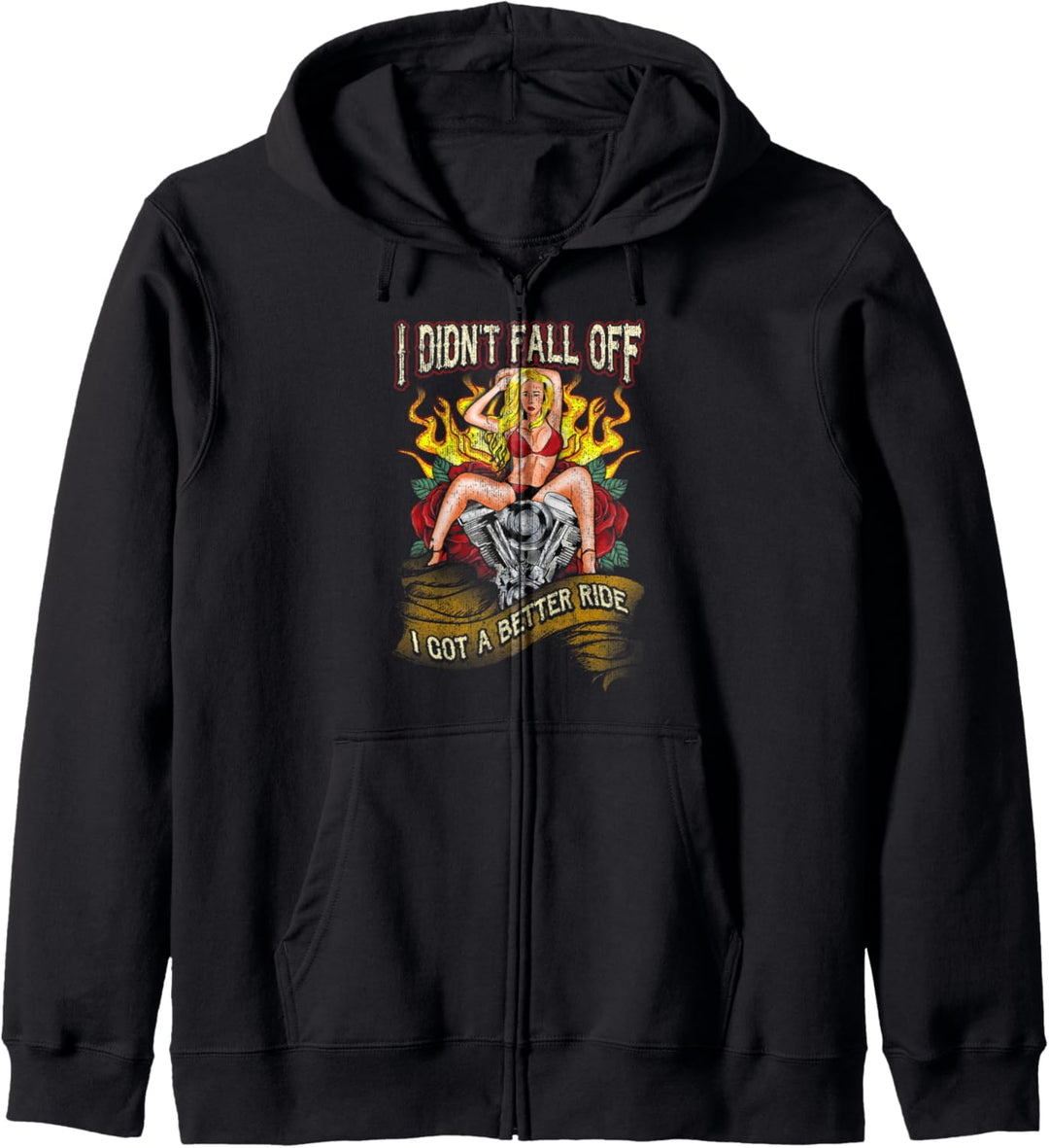 Biker Chick Divorce Gift Break-Up Better Ride Motorcycle Kapuzenjacke