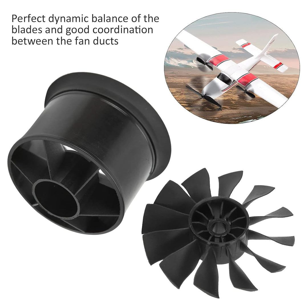 12 Blade EDF -Lüfter, 50mm EDF Lüfter 12 Blatt Impeller, Hochschub für 3300 4000 4600 5000kV Bürsten