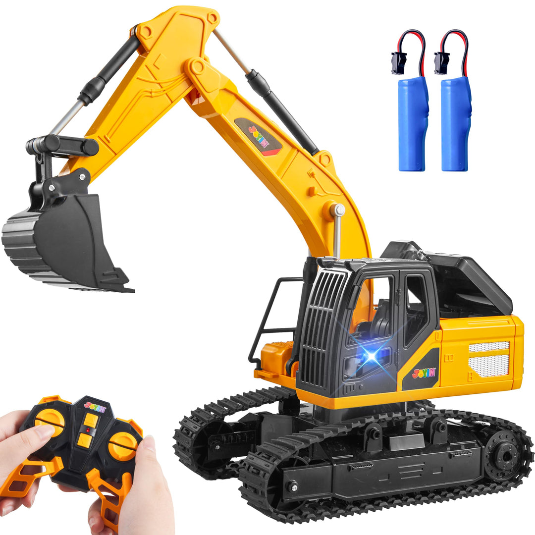 JOYIN Ferngesteuertes Bagger Spielzeug für ab 3 4 5 6 7 8 9 Jahren Junge, 2,4 GHz Bagger RC Spielzeu