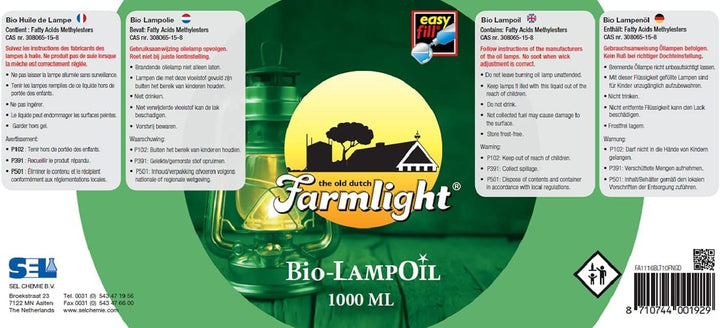 Bio-Öl für Lampen, Fackel, Herd und Taschenlampen, flüssiges, geruchloses Wachs, transparent, gegen