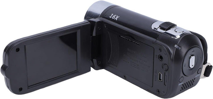 Entatial 4X Digitale Camcorder-Videokamera 720P Full HD 270 ° Drehung Weitwinkel 2.4inch Bildschirm