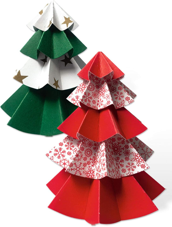 Ursus 7940099 - Bastelset Weihnachten, 26 Blatt in verschiedenen Materialien, Farben und Mustern, ca