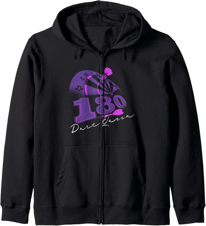Dart Queen Dartclub Darts Dartspielerin Kapuzenjacke